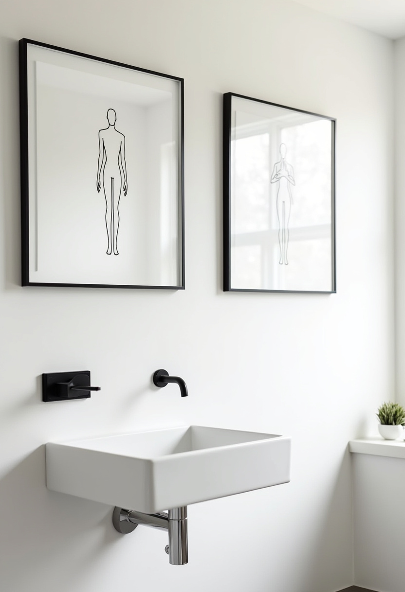 Add worldly charm with vintage map wall art in ornate gold frames above a classic pedestal sink. This bathroom pairs traditional touches with a love for travel. Perfect for vintage decor fans!
#VintageBathroom #TravelInspiredDecor #MapWallArt #PedestalSink #CozyBathroomIdeas