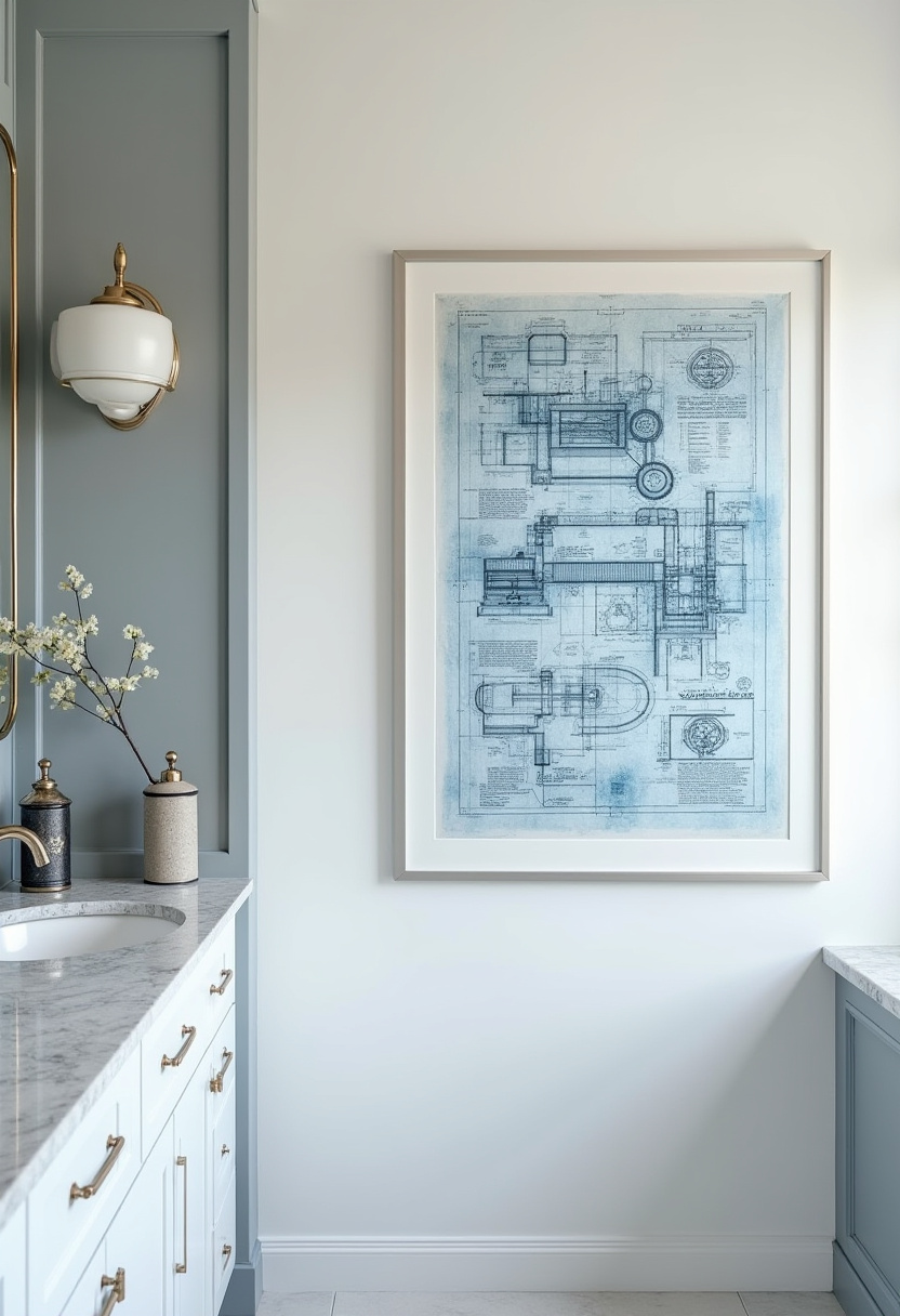 Delicate pressed flowers framed in glass bring soft vintage charm to this bright bathroom. Paired with classic white tile, it’s perfect for fans of romantic, nature-inspired decor.
#VintageBathroom #PressedFlowers #WhiteTileBathroom #NatureInspiredDecor #RomanticBathroomStyle