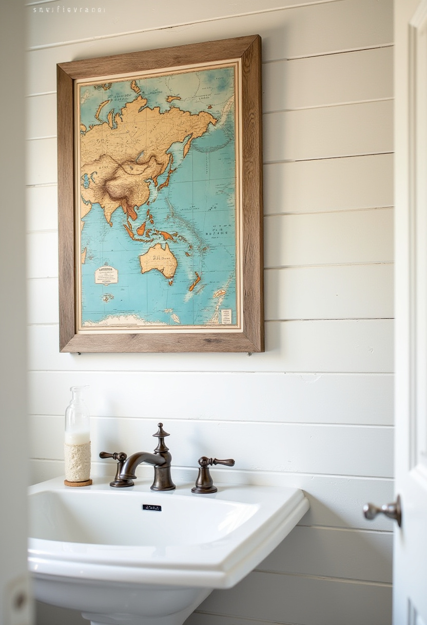 This modern bathroom embraces simplicity with a white sink vanity, black faucet, and striking wooden geometric wall art. The neutral tones and clean lines create a calming, contemporary space. Save this idea for your modern home decor board!
#ModernBathroom #BathroomDesignIdeas #BlackFaucet #NeutralBathroom #GeometricDecor