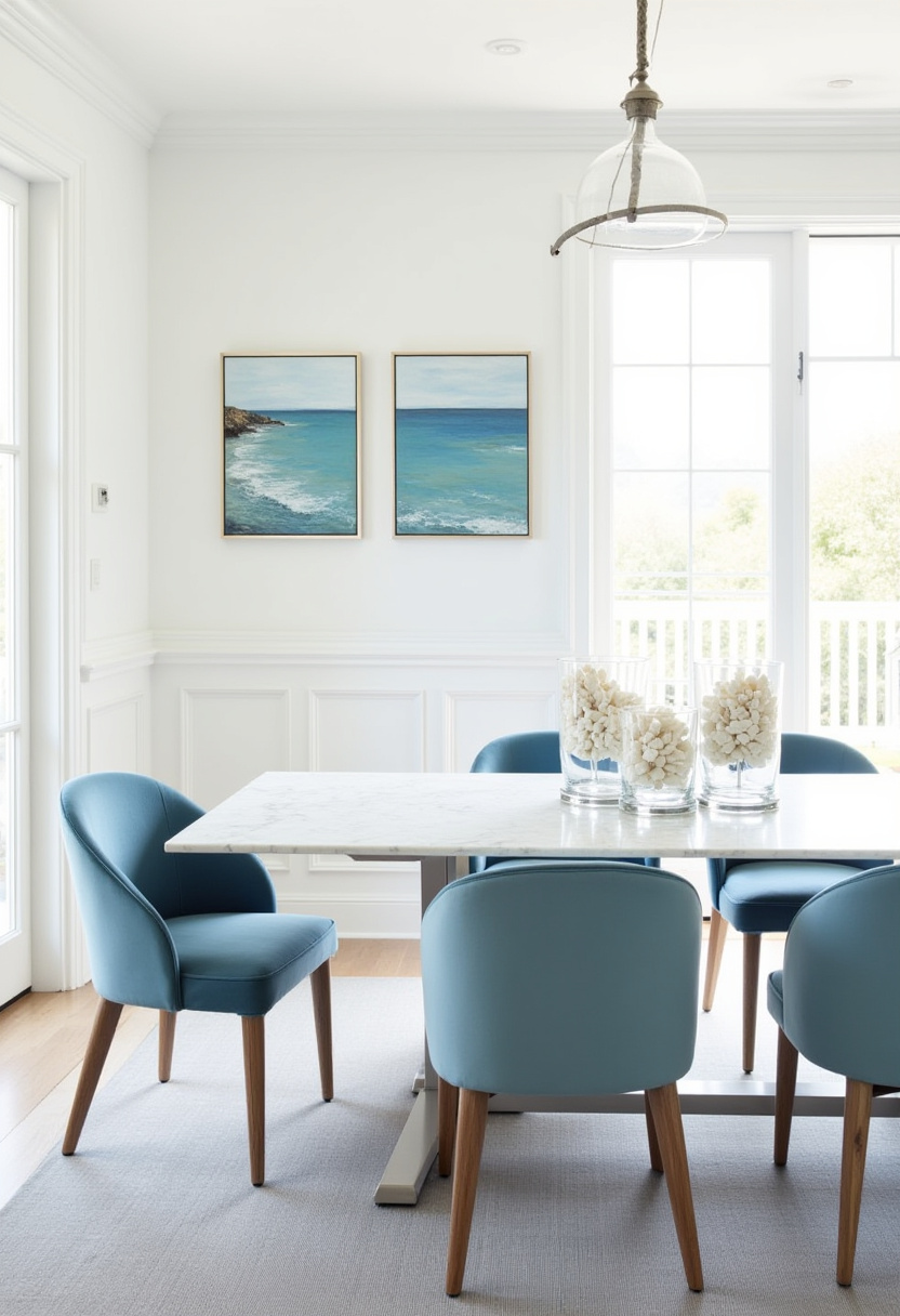 Create a serene dining space with a light wooden table and four wicker chairs resting on a pale floor. Lush green plants and a soft pastel green wall bring a calm, natural vibe that’s perfect for lovers of boho style, natural decor, and peaceful interiors. Pin this tranquil setting for your next home update and follow for more soothing design inspiration!
#SereneDiningRoom #BohoDecor #NaturalVibes #WickerChairs #PastelGreen #CalmInteriors #DiningRoomInspo #PinterestHome