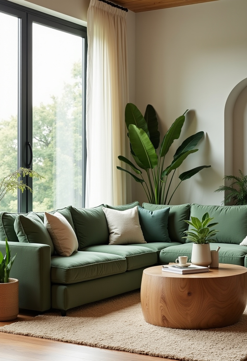 Green Living Room Ideas 1
