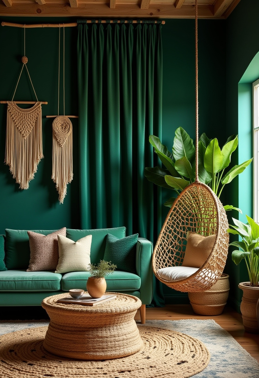 Green Living Room Ideas 11