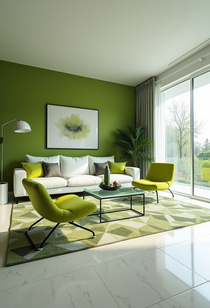 Green Living Room Ideas 9