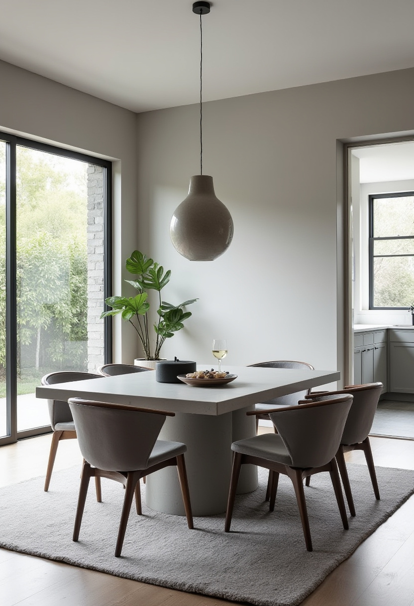 Grey dining room ideas 1