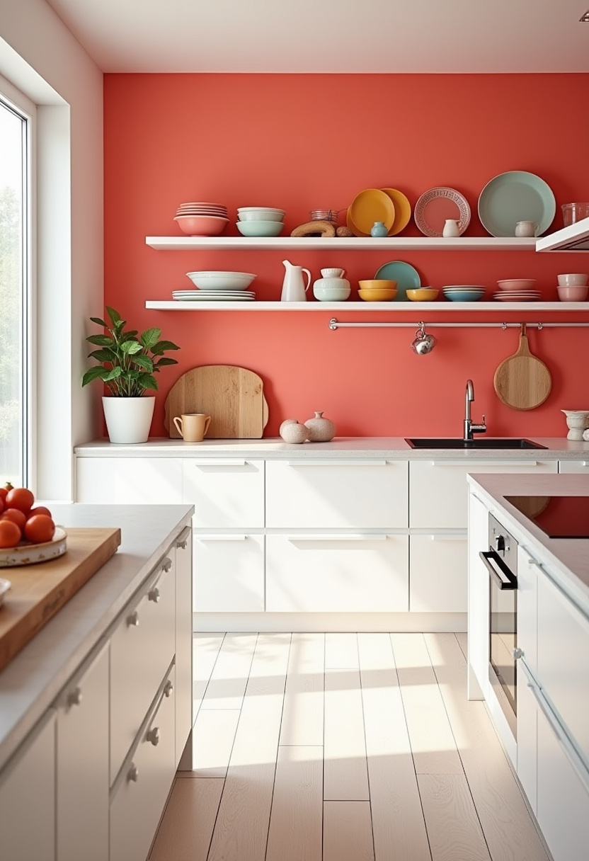 U-Shaped Kitchen with Warm Wood Floors
Step into style with this inviting U-shaped kitchen boasting warm wood floors and open shelving! Ideal for kitchen remodel ideas, the blend of neutral tones, plants, and cozy seating creates a perfect family hub. Pin this now and explore more #KitchenRemodel #HomeDecor #CozyKitchen #InteriorDesign tips!