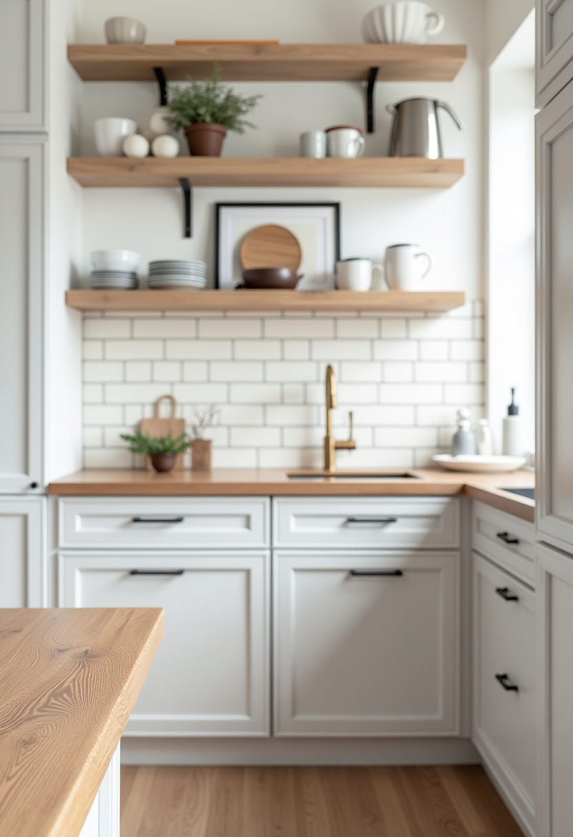 This cozy kitchen invites you in with warm wood shelves, white subway tiles, and greenery that softens the clean lines. A perfect balance of rustic charm and modern simplicity. Pin it for cozy kitchen inspiration!
#CozyKitchen #ModernRustic #SubwayTiles #WhiteCabinets #KitchenDecorIdeas