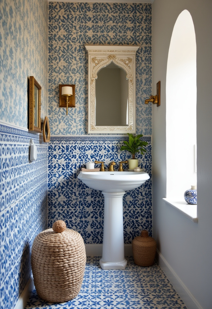 Brighten your bathroom with green textured walls, a wooden vanity with a white sink, floating shelves, and a round mirror. A large window brings natural light for a fresh, modern space. Save this airy bathroom idea today!
#ModernBathroom #GreenWalls #WoodVanity #FloatingShelves #NaturalLight
