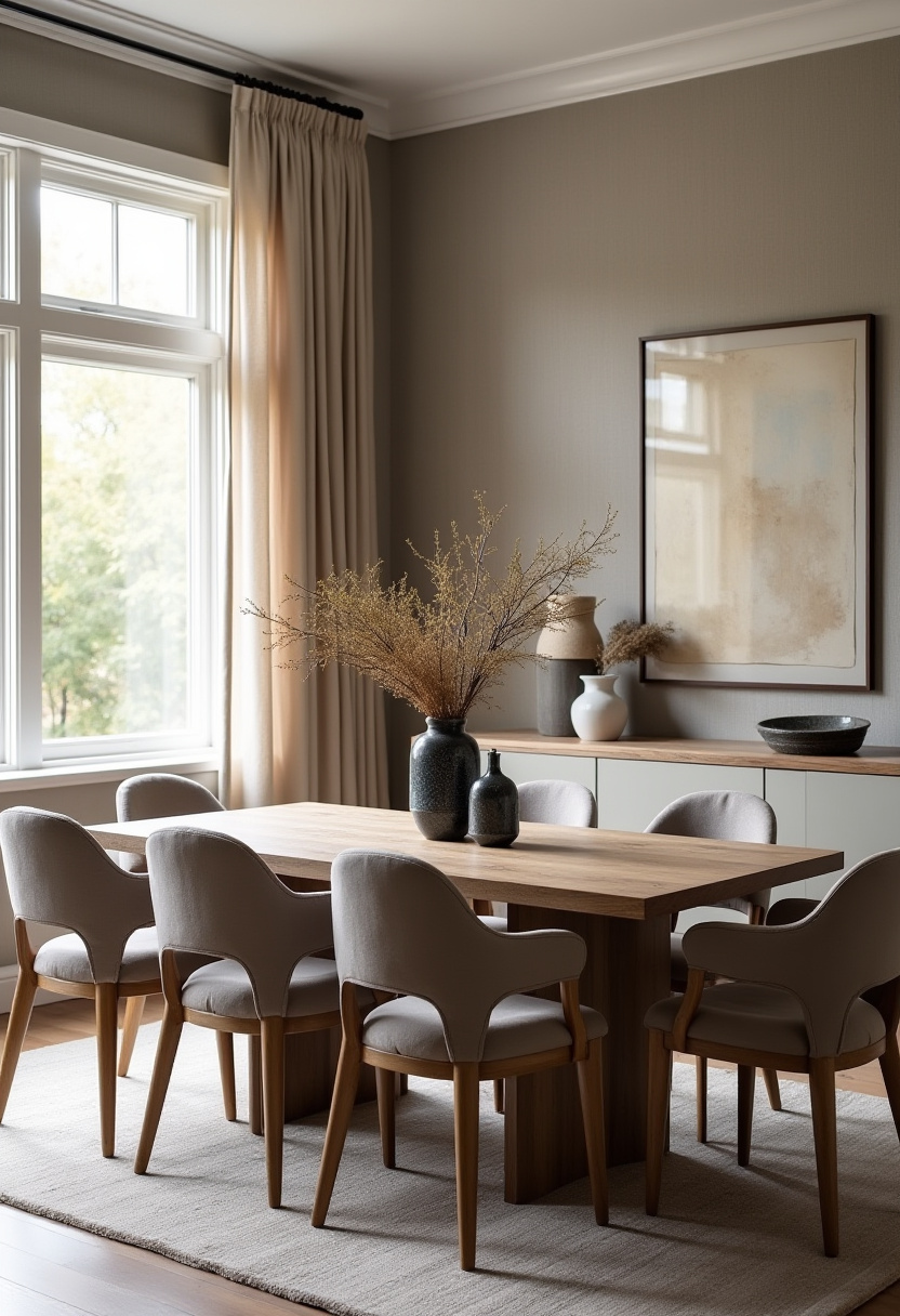 Taupe dining room 1