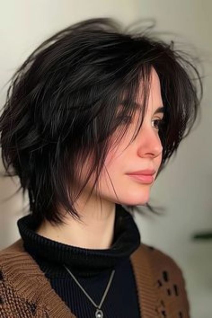 This chin-length layered bob with blonde tones and dark roots is the ultimate soft glam hairstyle. The light gray sweater enhances its cozy, modern vibe—perfect for anyone craving a fresh, layered look with dimension. Great inspiration for soft blonde hairstyles or trendy bob cuts.
#LayeredBob #BlondeHair #ChinLengthCut #ModernHaircut #CozyChicStyle
