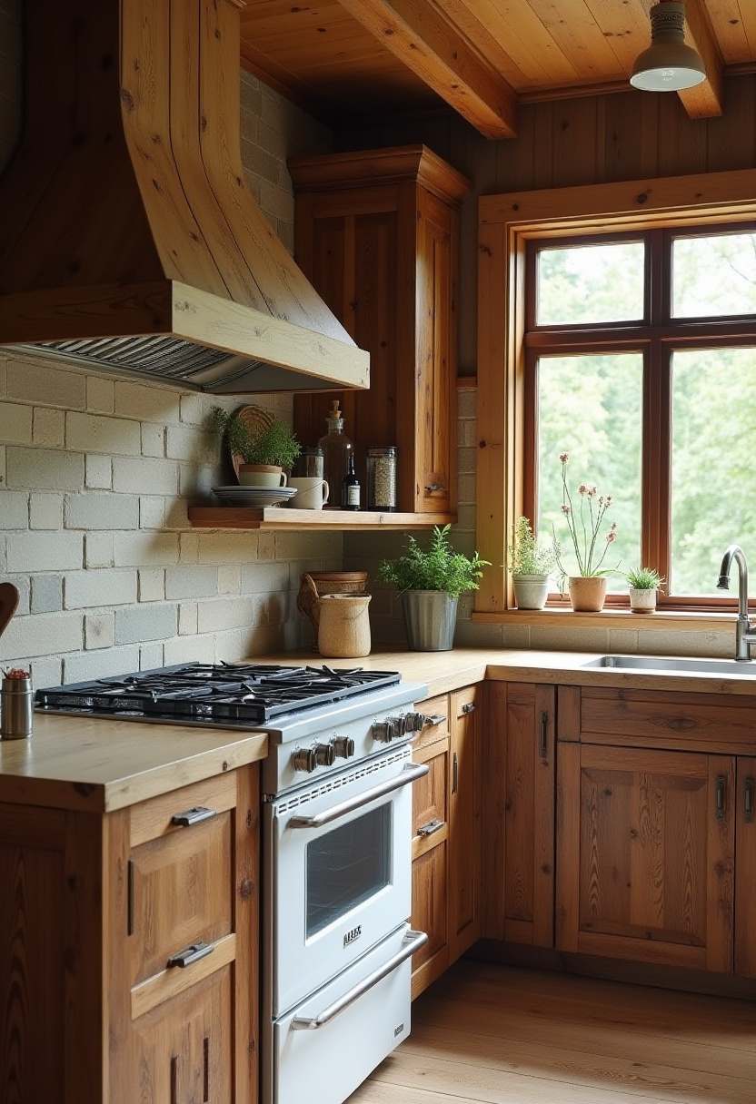 This cozy kitchen combines white brick, wood cabinets, and fresh herbs on the windowsill for a rustic yet clean feel. Save this charming kitchen setup!
#RusticKitchen #WhiteBrickBacksplash #HerbKitchen #CozyHome #WoodDesign