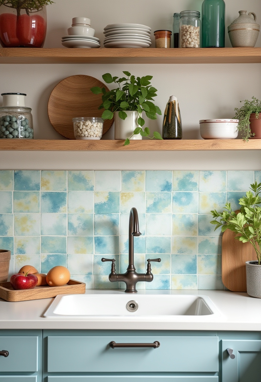 backsplash kitchen ideas peel and stick vinyl tiles 12