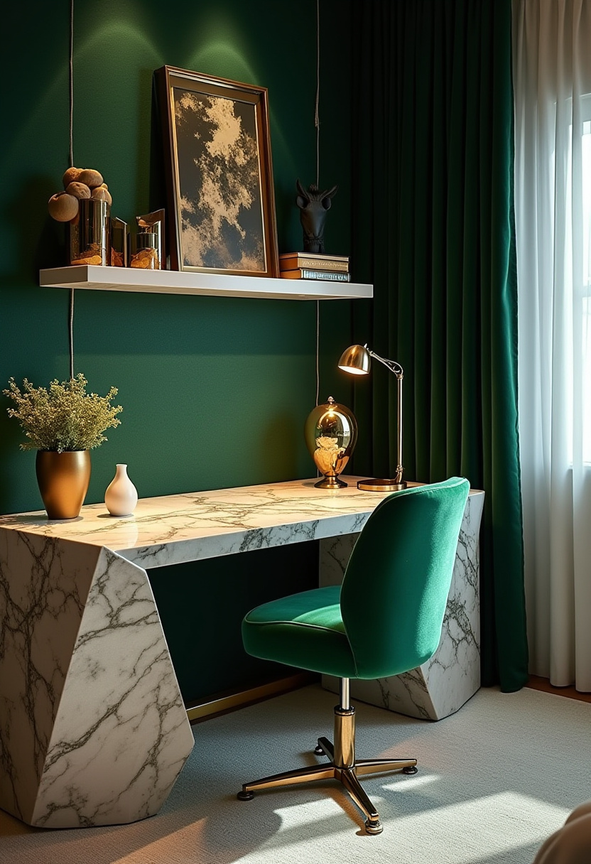 bedroom office combo decor 13