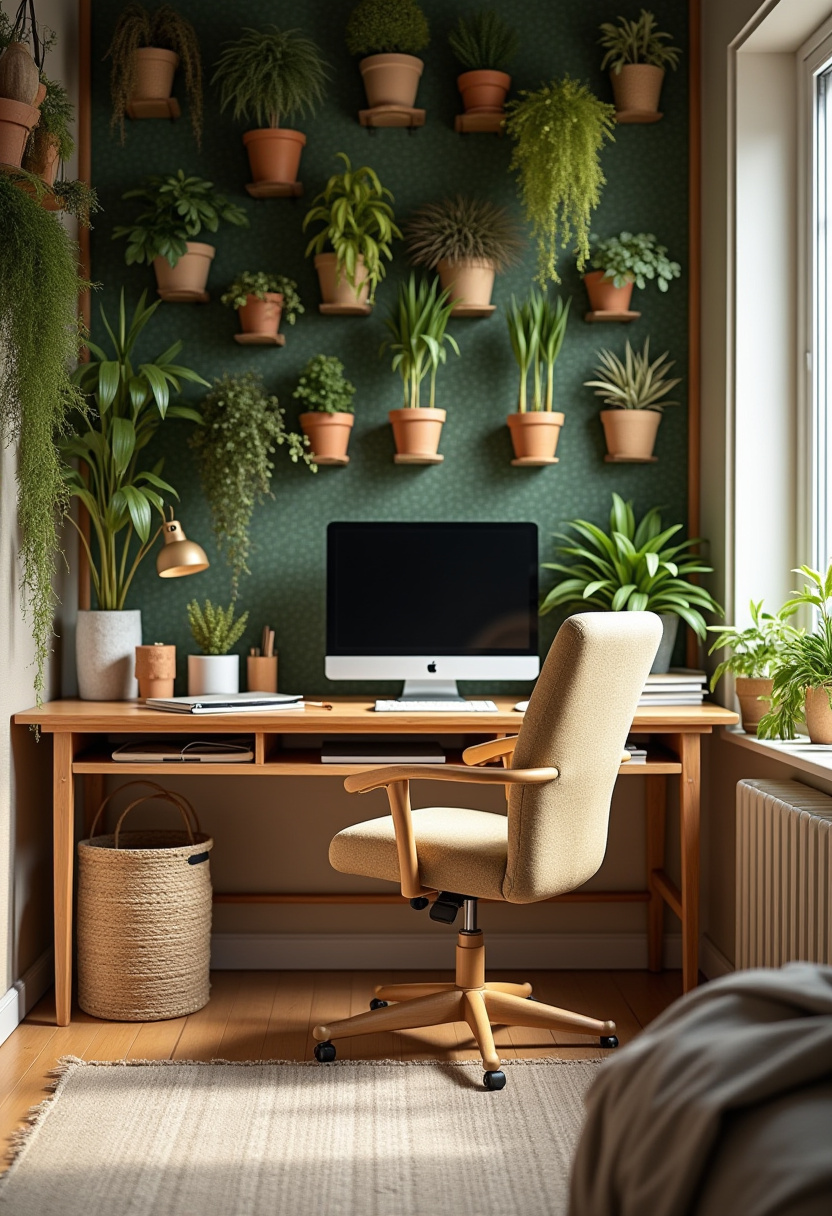 bedroom office combo decor 17