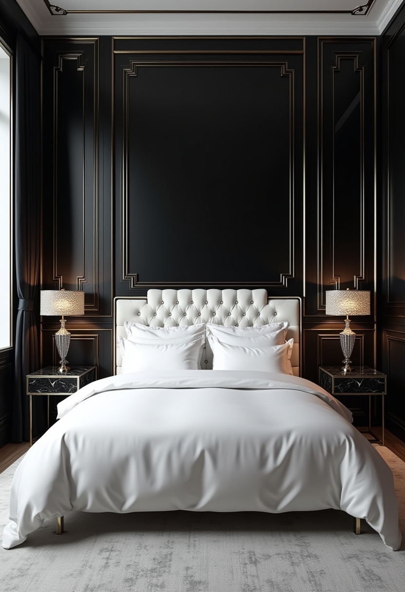 black white bedrooms ideas 9