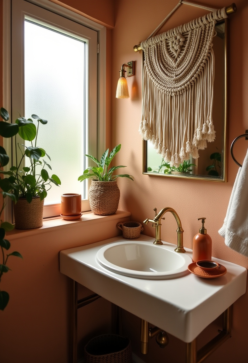 boho small bathroom decor 1