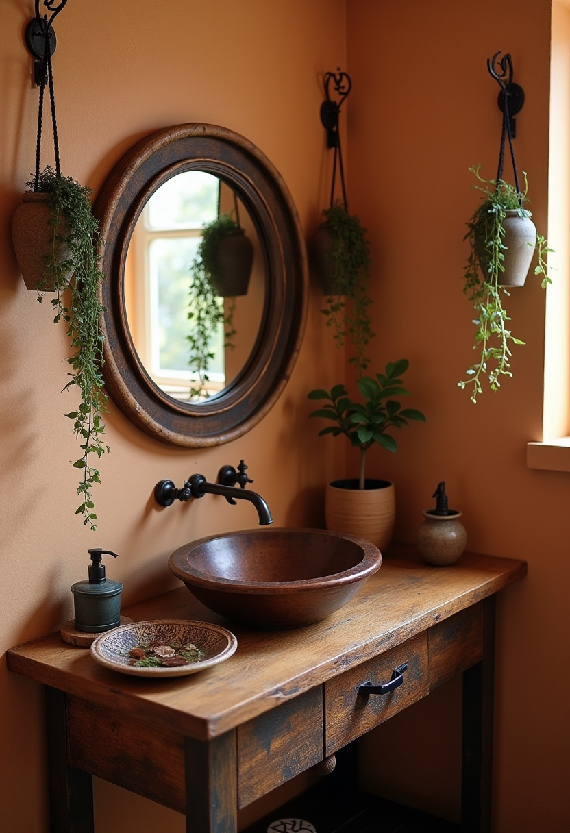 Brighten up your bathroom with a blue tie-dye curtain, gold faucet, and lively greenery. Light pours in over a modern tub, creating a breezy, relaxing vibe. Save this for coastal bathroom inspiration!
#ModernBathroom #TieDyeShowerCurtain #GoldFaucet #CoastalDecor #LightFilledBathroom