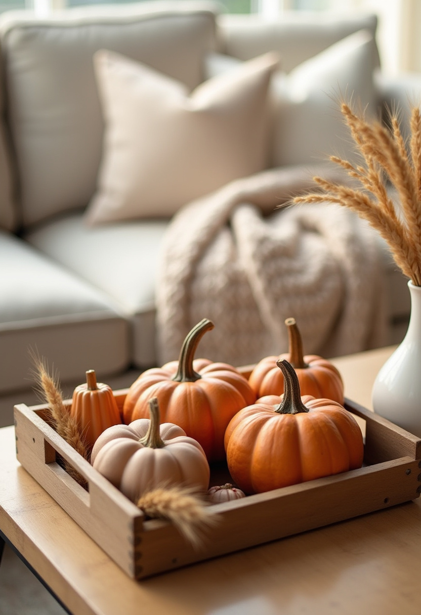coffee table styling for fall living room decor 1