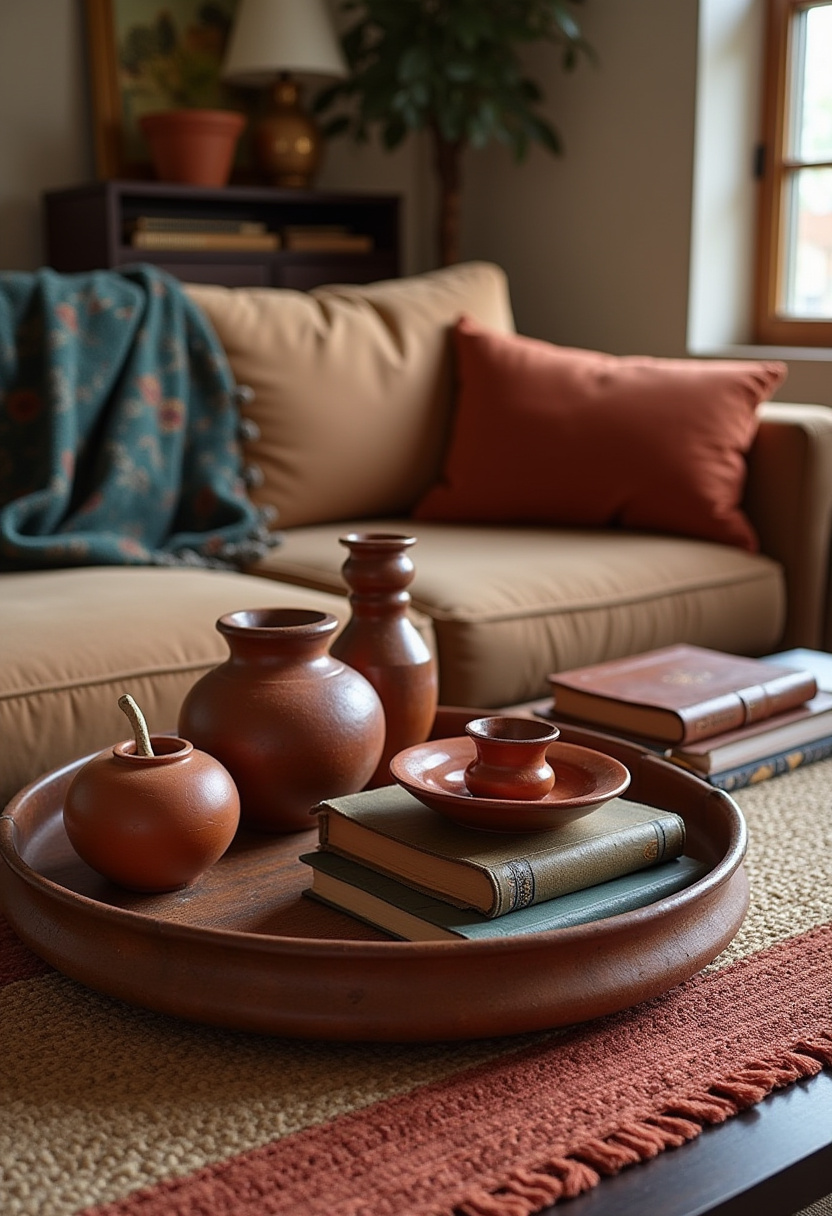 coffee table styling for fall living room decor 10