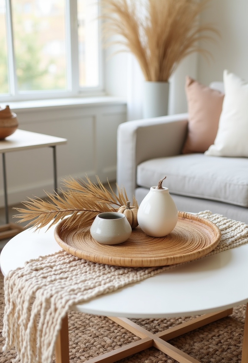 coffee table styling for fall living room decor 4