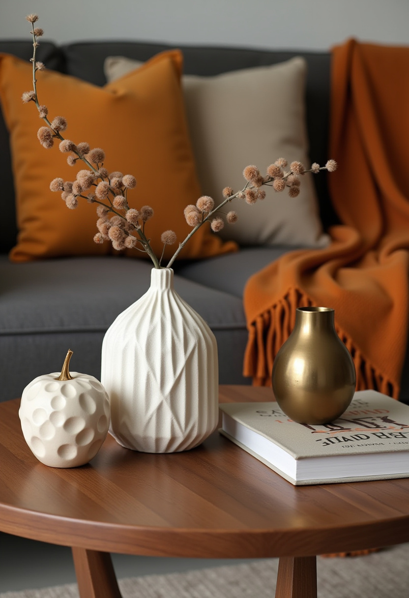 coffee table styling for fall living room decor 8