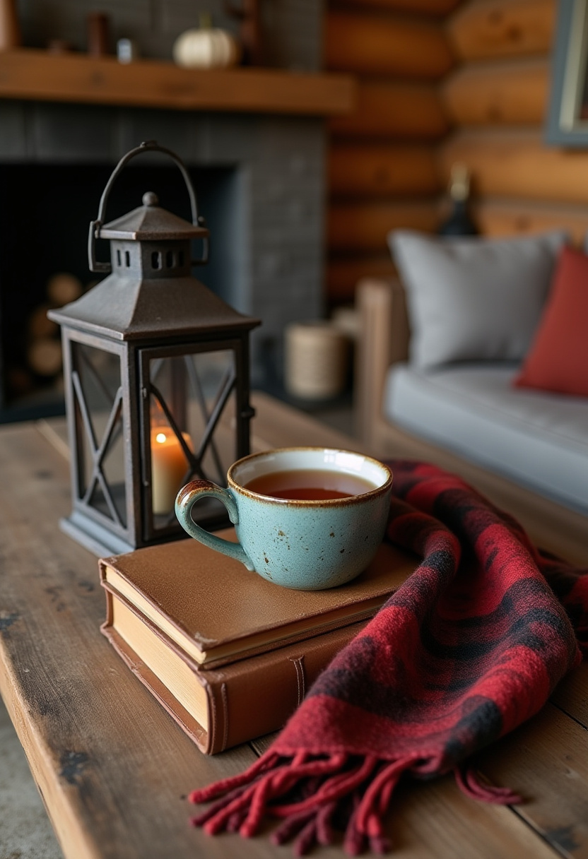 coffee table styling for fall living room decor 9