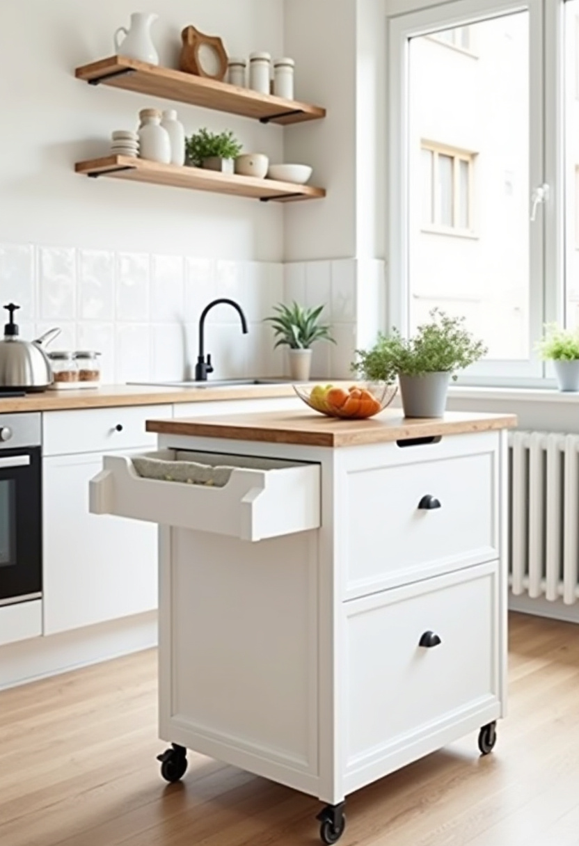 compact kitchen island ideas for small kitchens 1