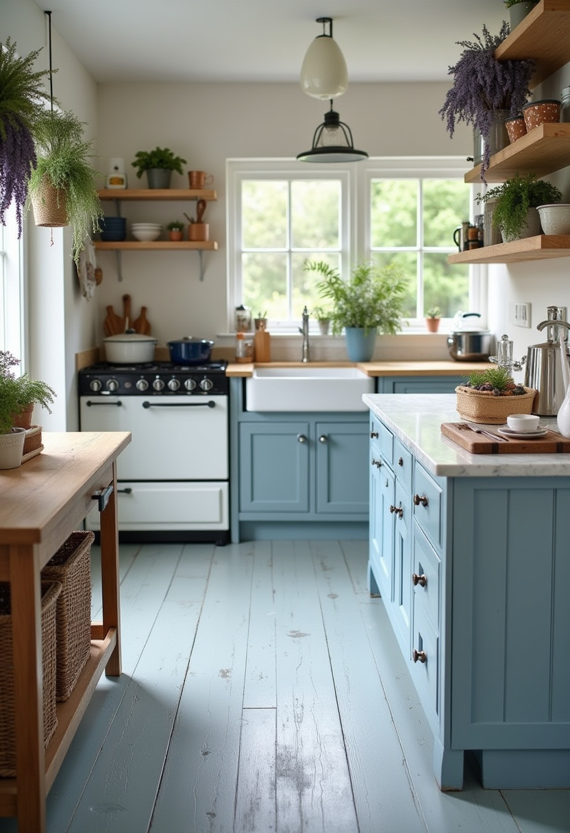 cottage style kitchen decor ideas 13