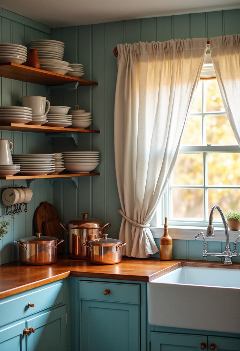 cottage style kitchen decor ideas 15