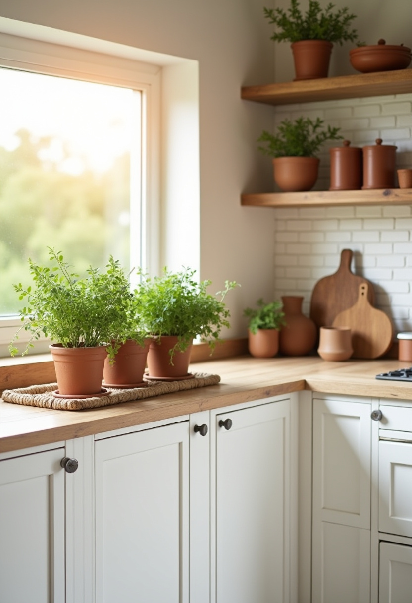 earthy kitchen ideas white cabinets 15