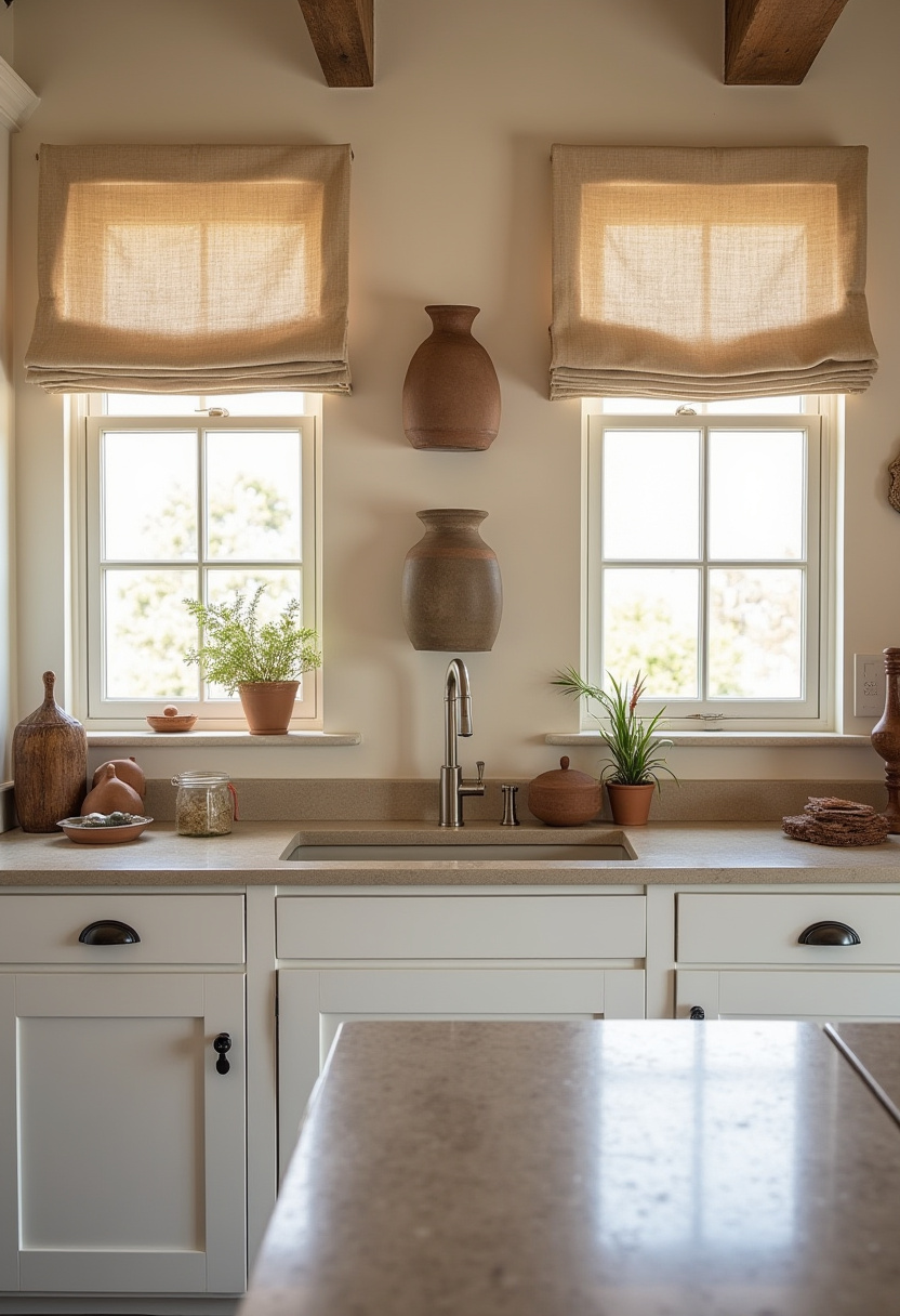 earthy kitchen ideas white cabinets 20