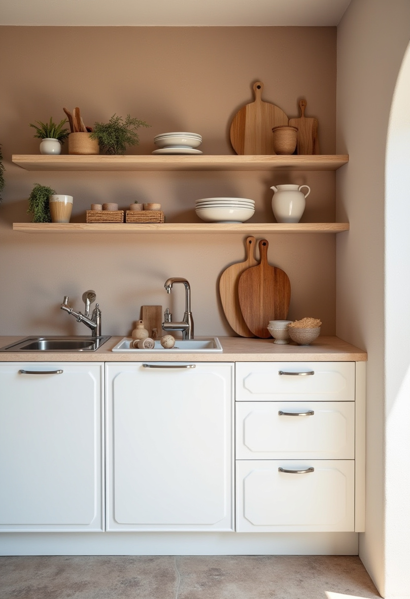 earthy kitchen ideas white cabinets 6