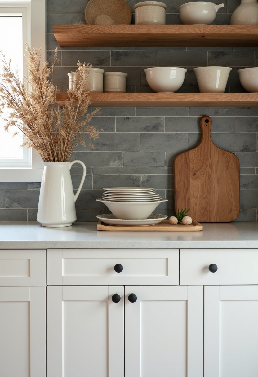 earthy kitchen ideas white cabinets 7