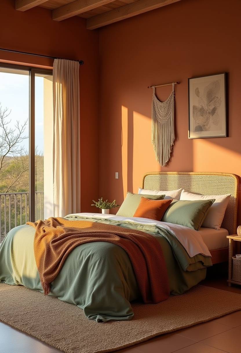 earthy tone bedroom decor 1