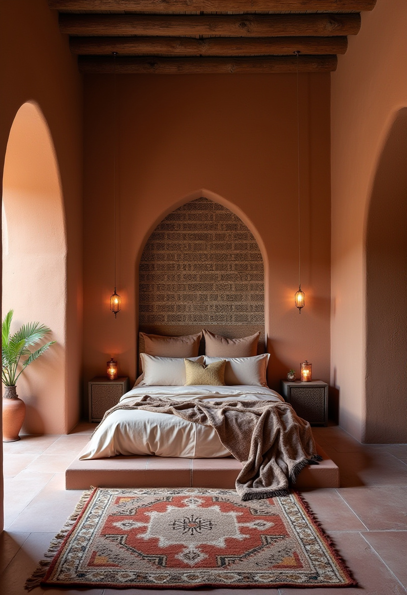 earthy tone bedroom decor 12
