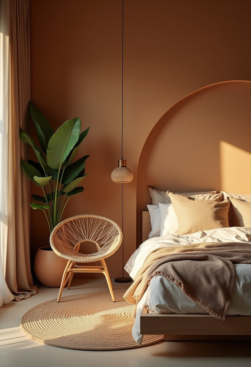 earthy tone bedroom decor 5