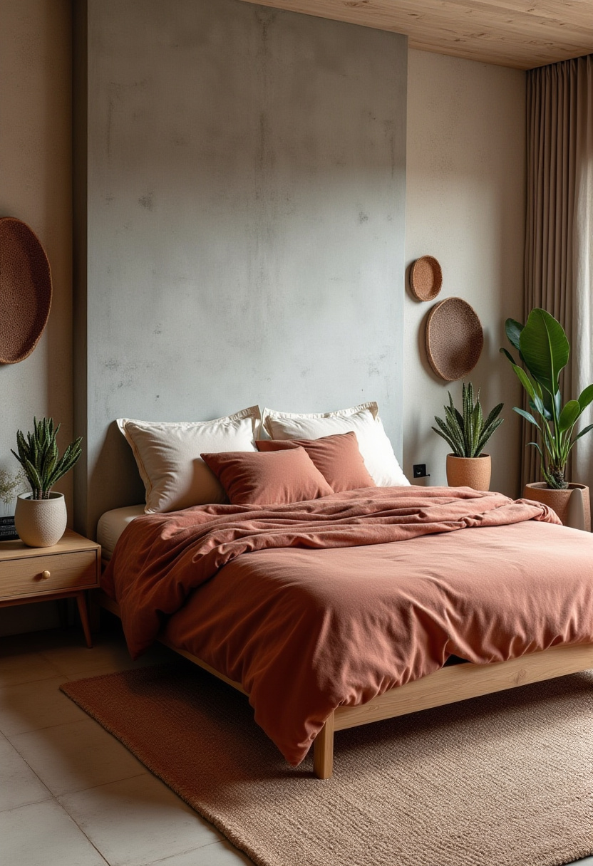 earthy tone bedroom decor 7
