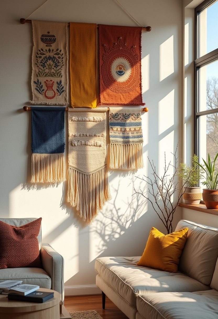 fabric wall art ideas for living rooms 1