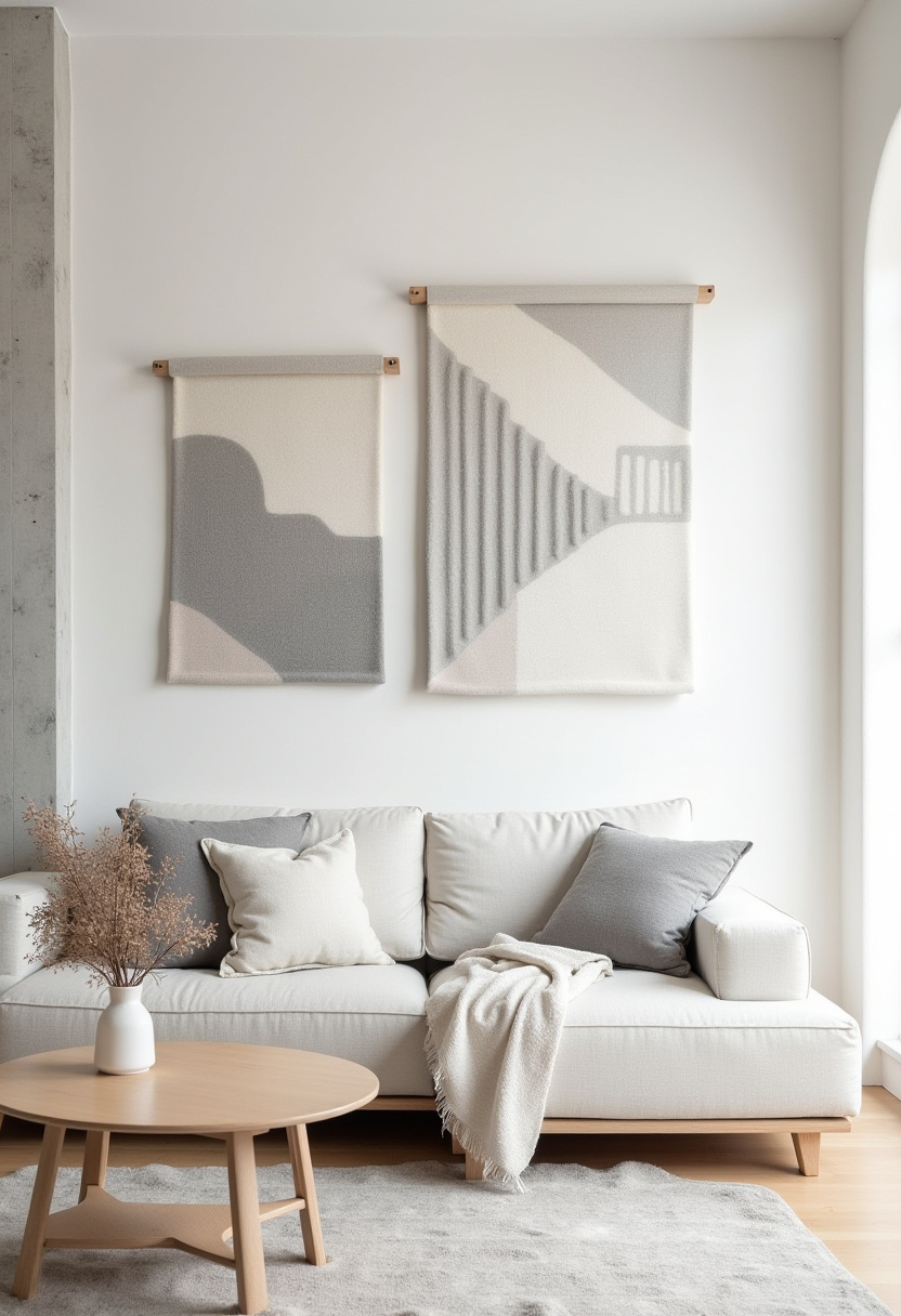 Create a serene and stylish space with minimalist living room design ideas that focus on neutral tones and simple elegance. This calming setup features a beige sofa, soft grey and cream cushions, abstract wall art, and natural touches like dried flowers for a cozy yet modern vibe. Perfect for anyone looking to refresh their home with clean lines and subtle decor accents. Save this pin for easy inspiration to transform your living room into a peaceful retreat!
#MinimalistLivingRoom #NeutralDecor #AbstractWallArt #CozyHome #ModernMinimalism