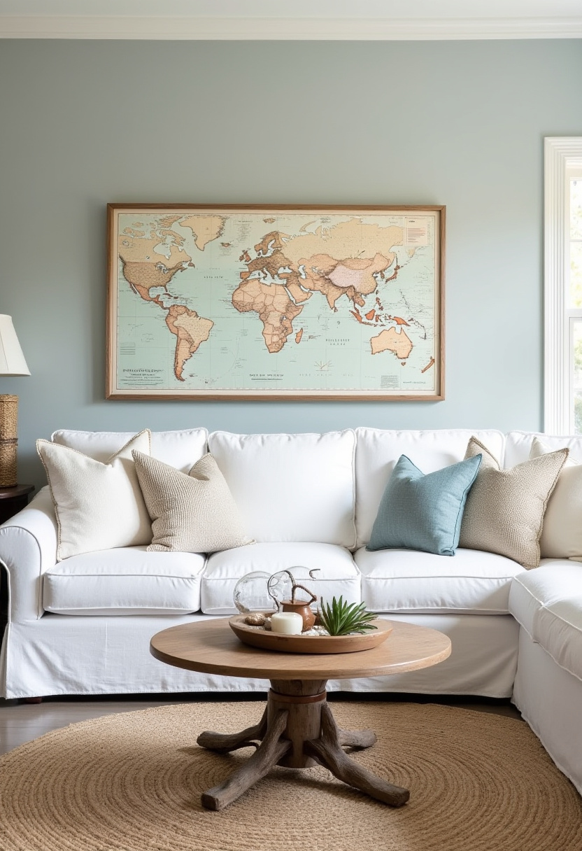 farmhouse living room decor ideas 11