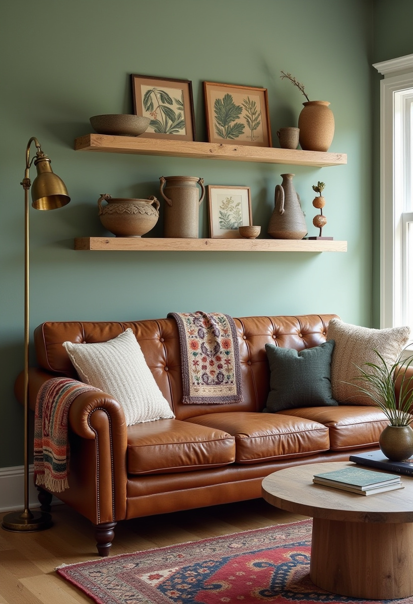 farmhouse living room decor ideas 15