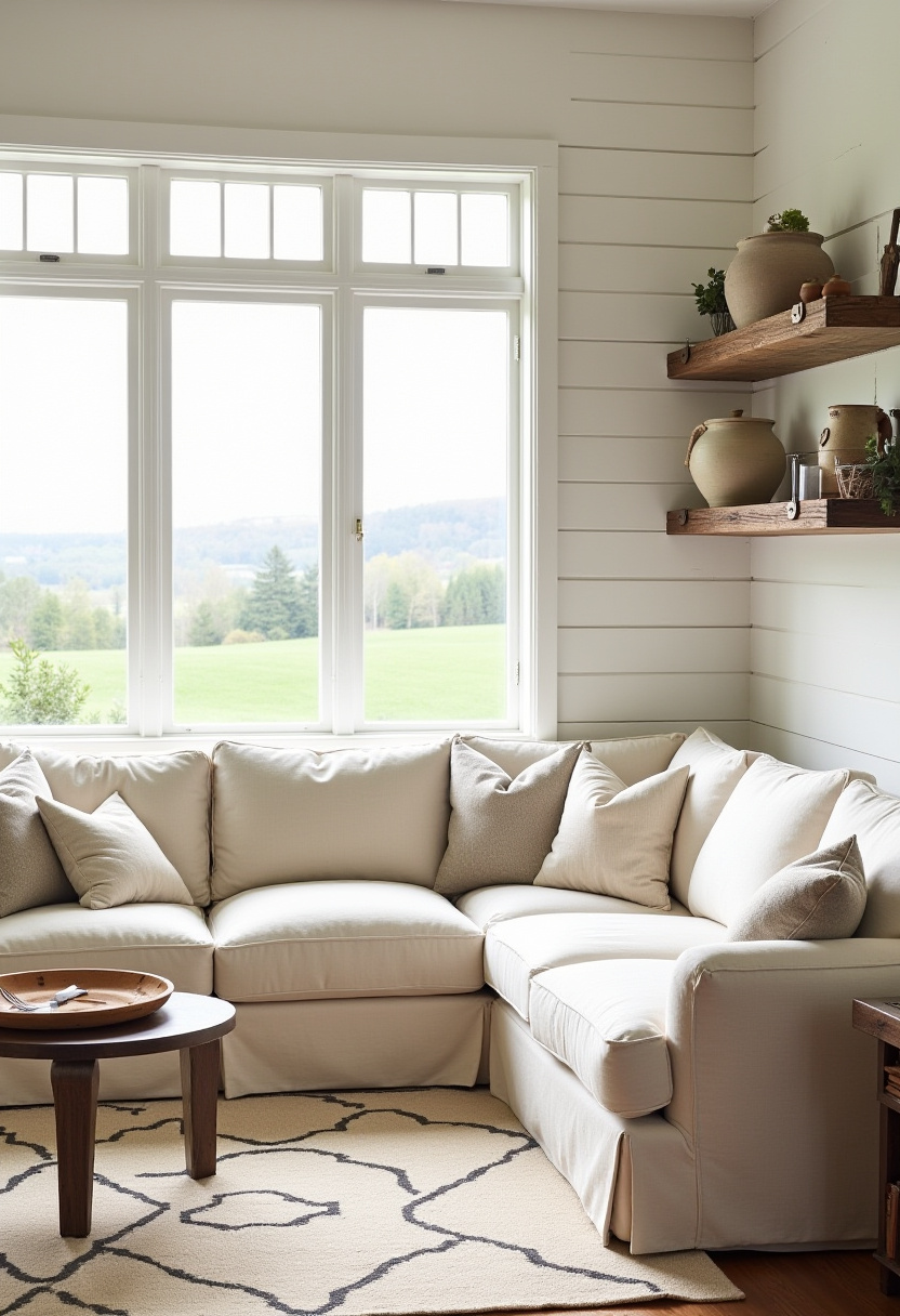farmhouse living room decor ideas 2