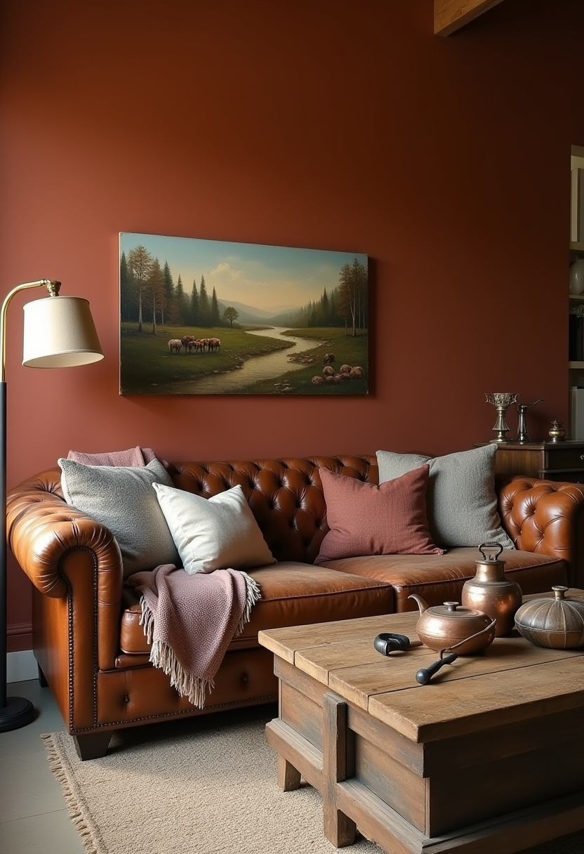 farmhouse living room decor ideas 20