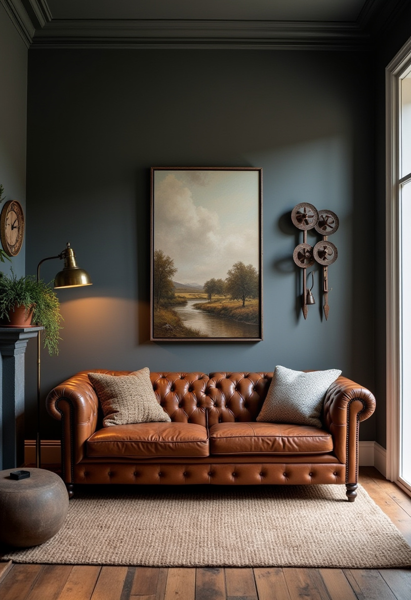 farmhouse living room decor ideas 4