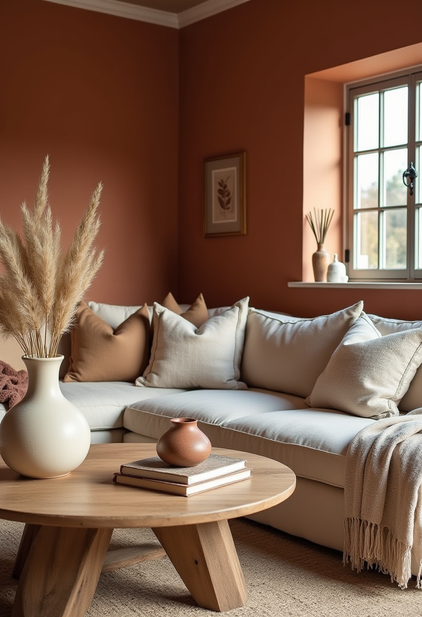 farmhouse living room decor ideas 5