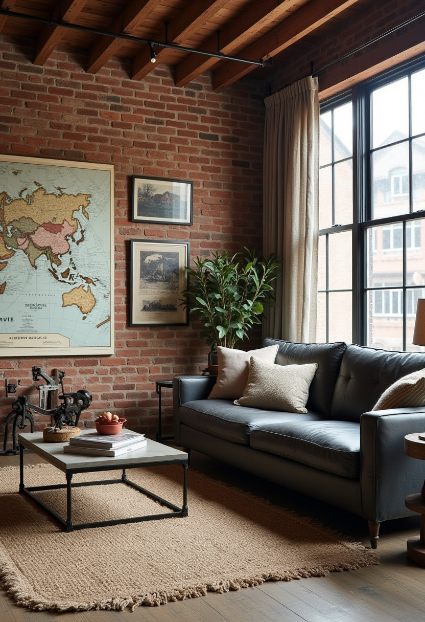 farmhouse living room decor ideas 8