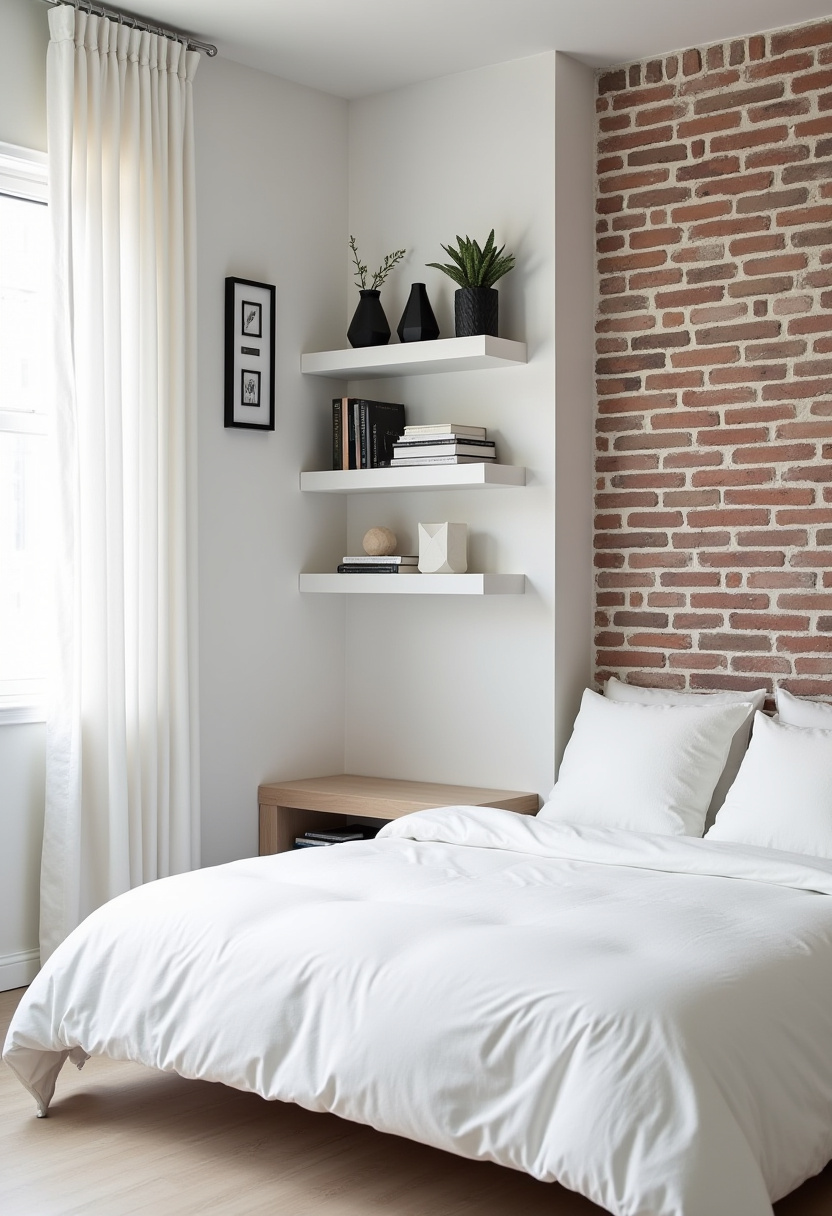 floating shelves in bedroom ideas 2