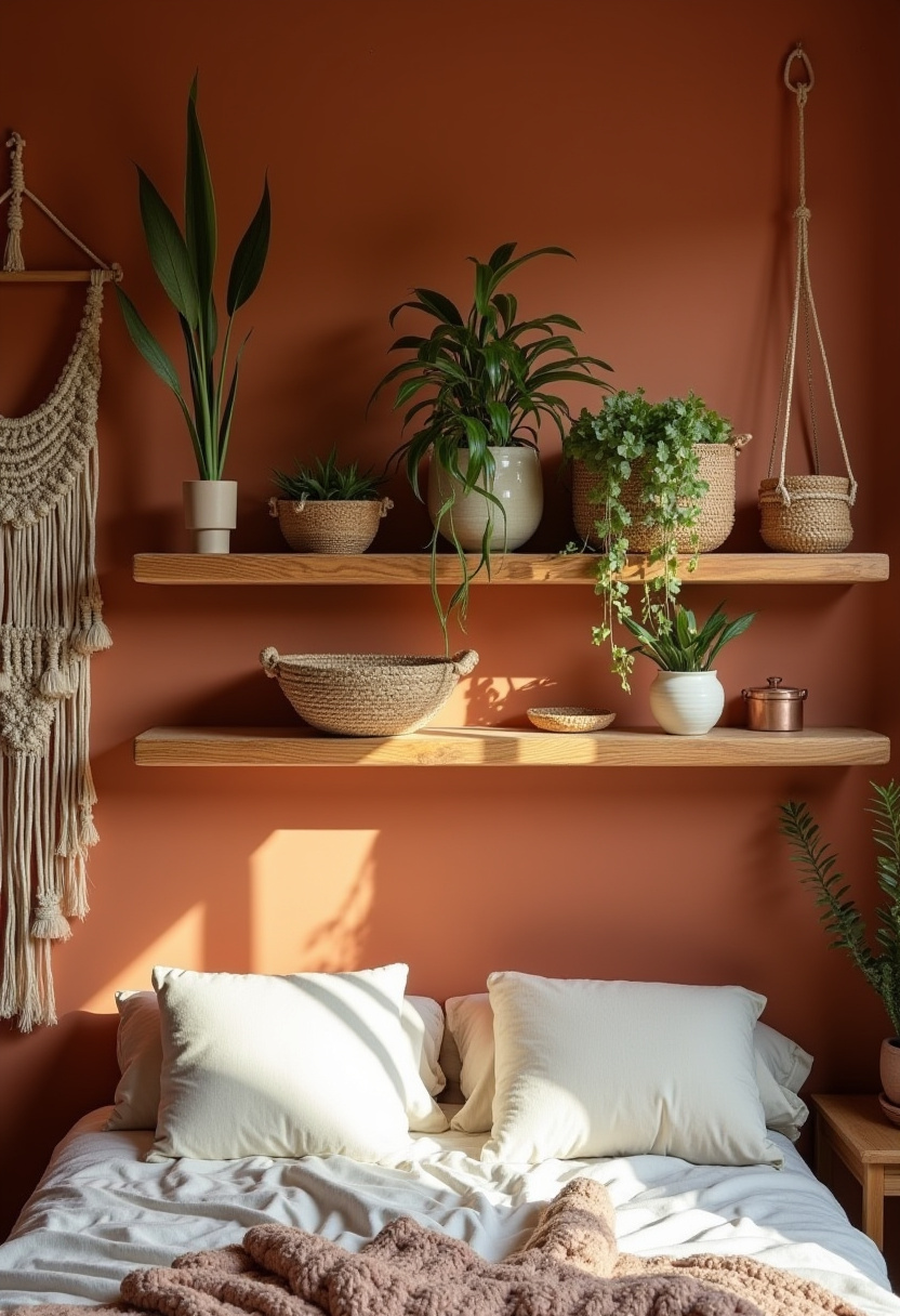 floating shelves in bedroom ideas 4