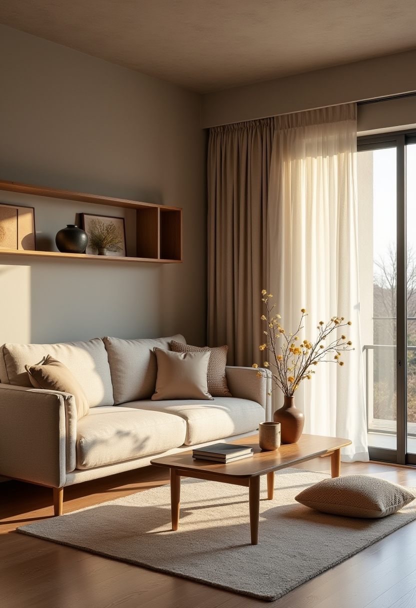 japandi living room design small cozy 19