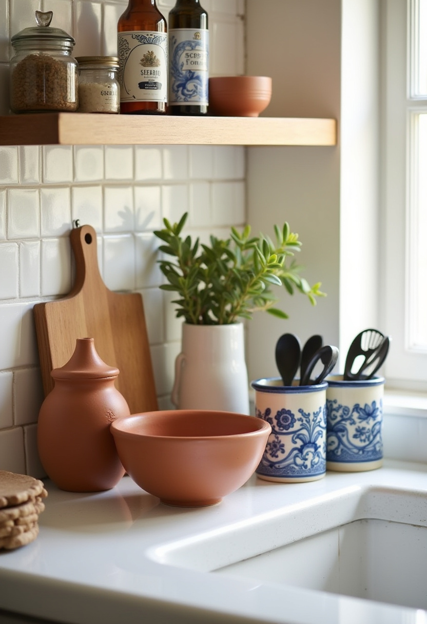 kitchen countertop organization ideas 14