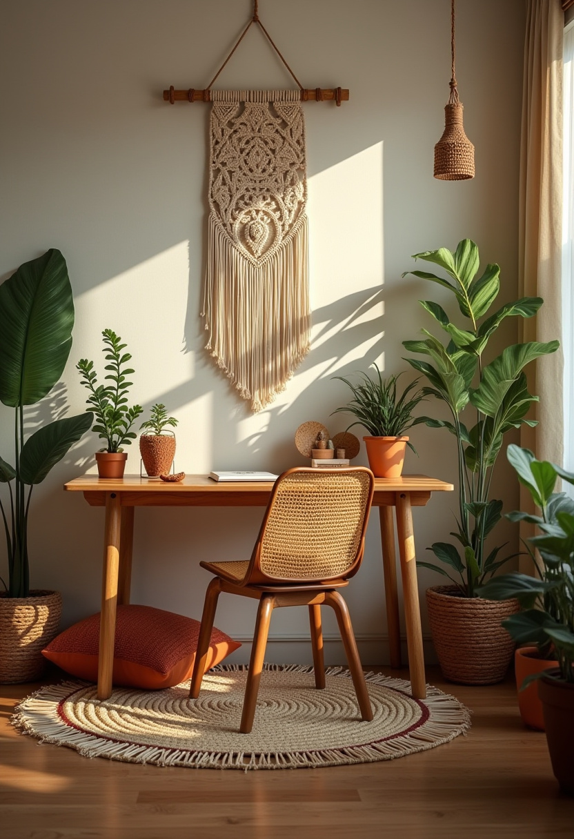 living room desk setup ideas 4